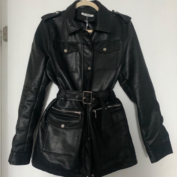 Cherry Koko faux leather jacket - Picture 2 of 4